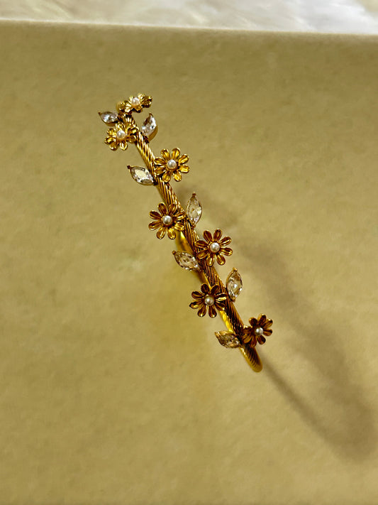 Flower & Leaf Bracelet