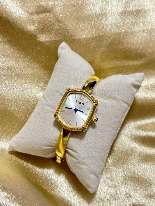 Cushion Kada Style Watch(White Dial)