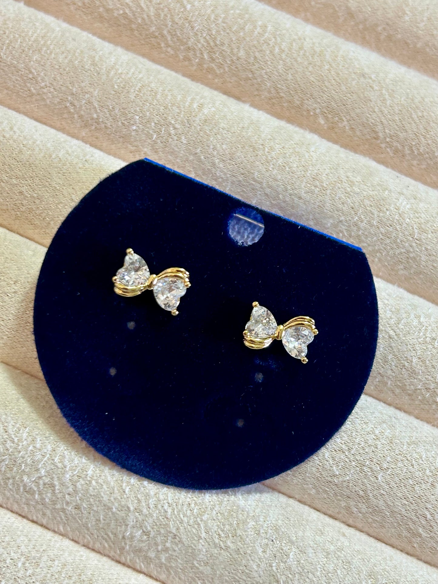 Heart Diamond Studs