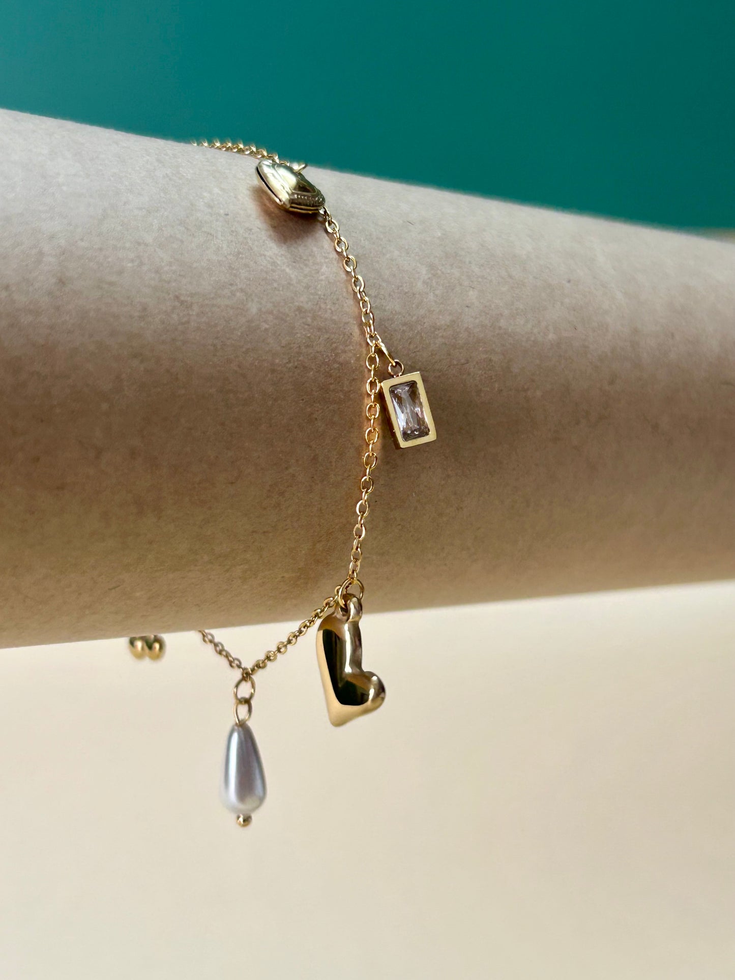 Anti Tarnish Whimsical Charms Bracelet