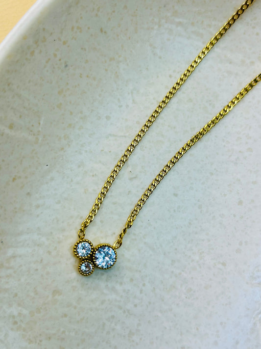 Celestial Cluster Anti Tarnish Necklace