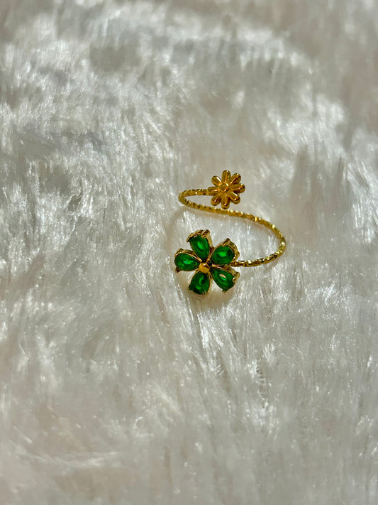 Flowers Adjustable Ring