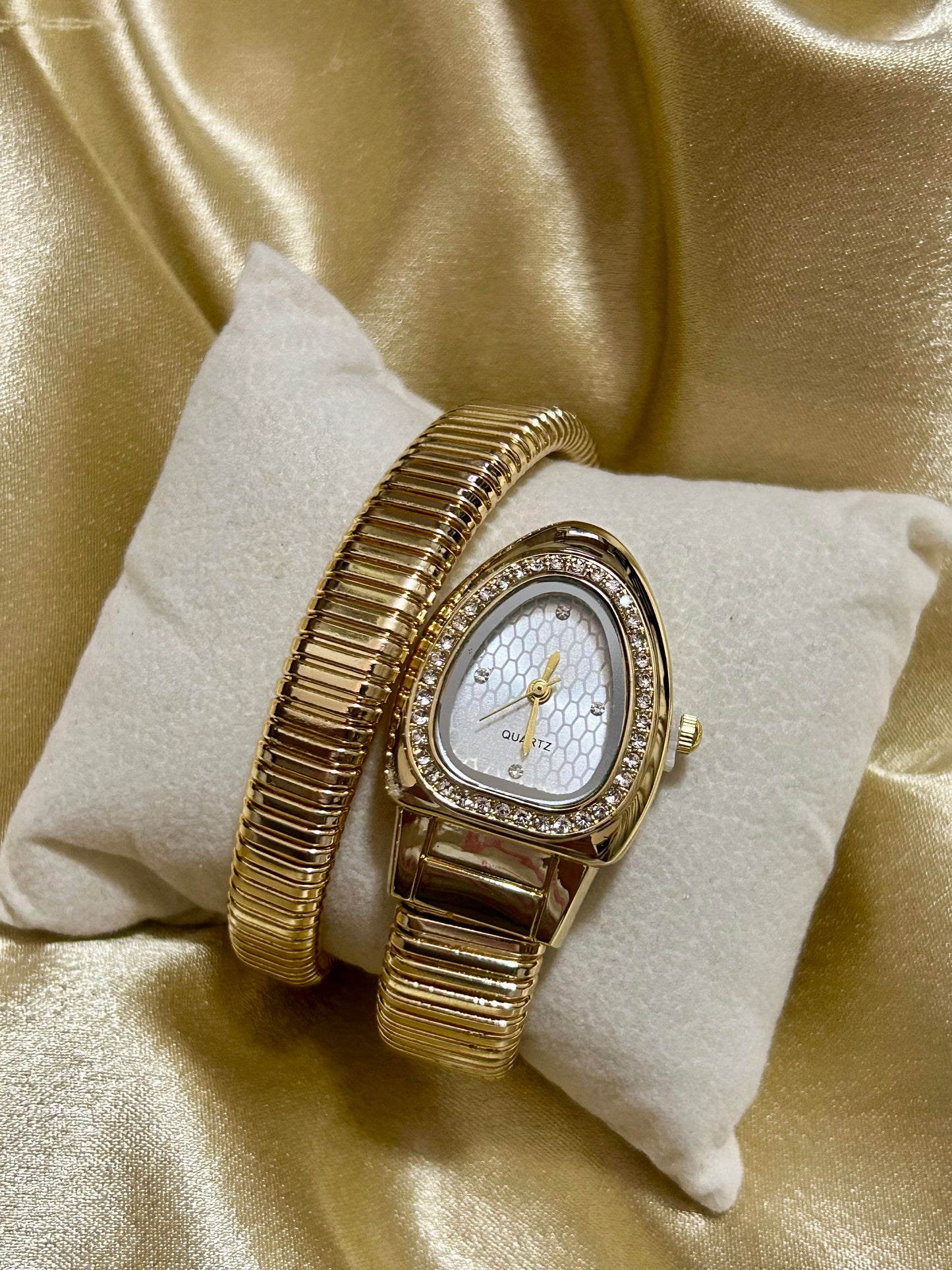 Diamond Snake Watch(White Dial)