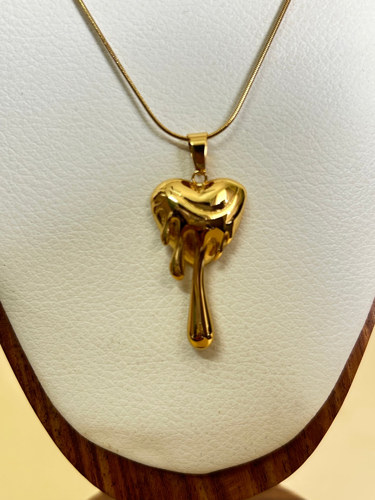 Dripping Heart Necklace