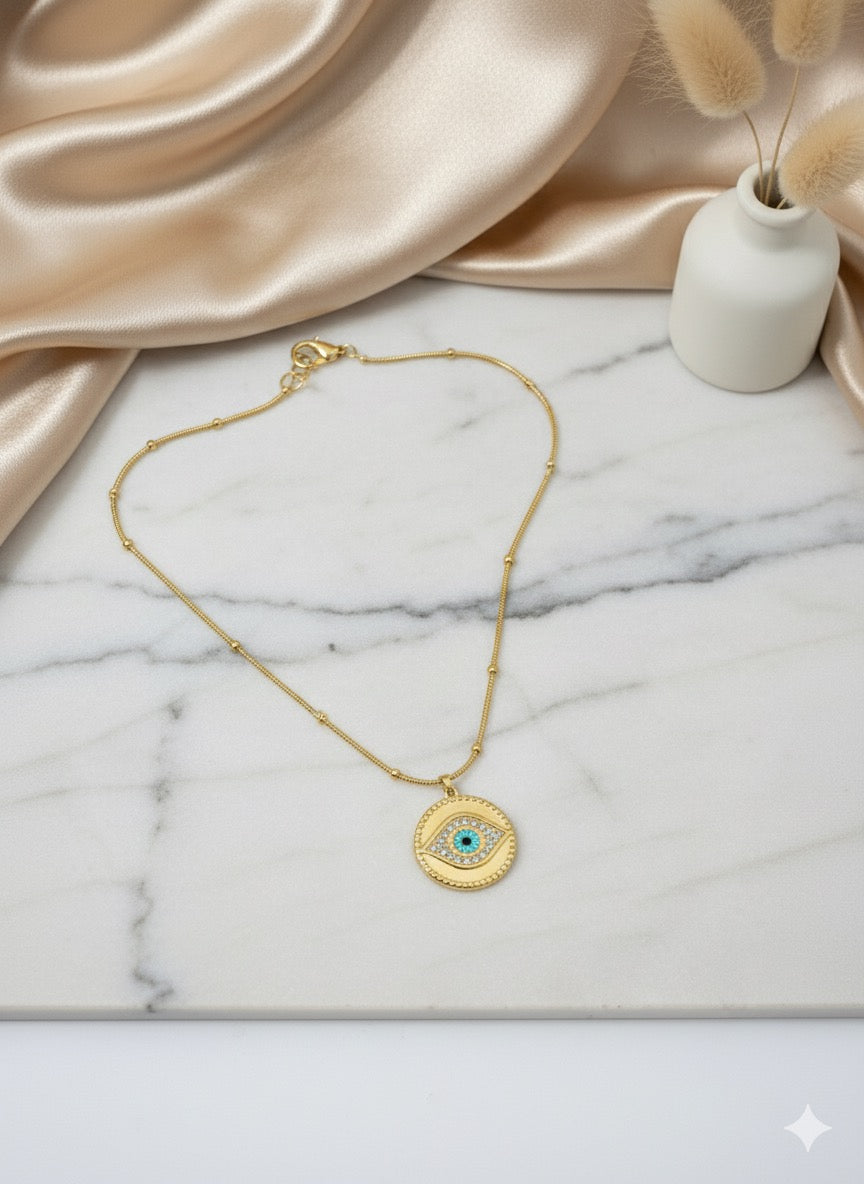 Evil Eye Diamond Necklace