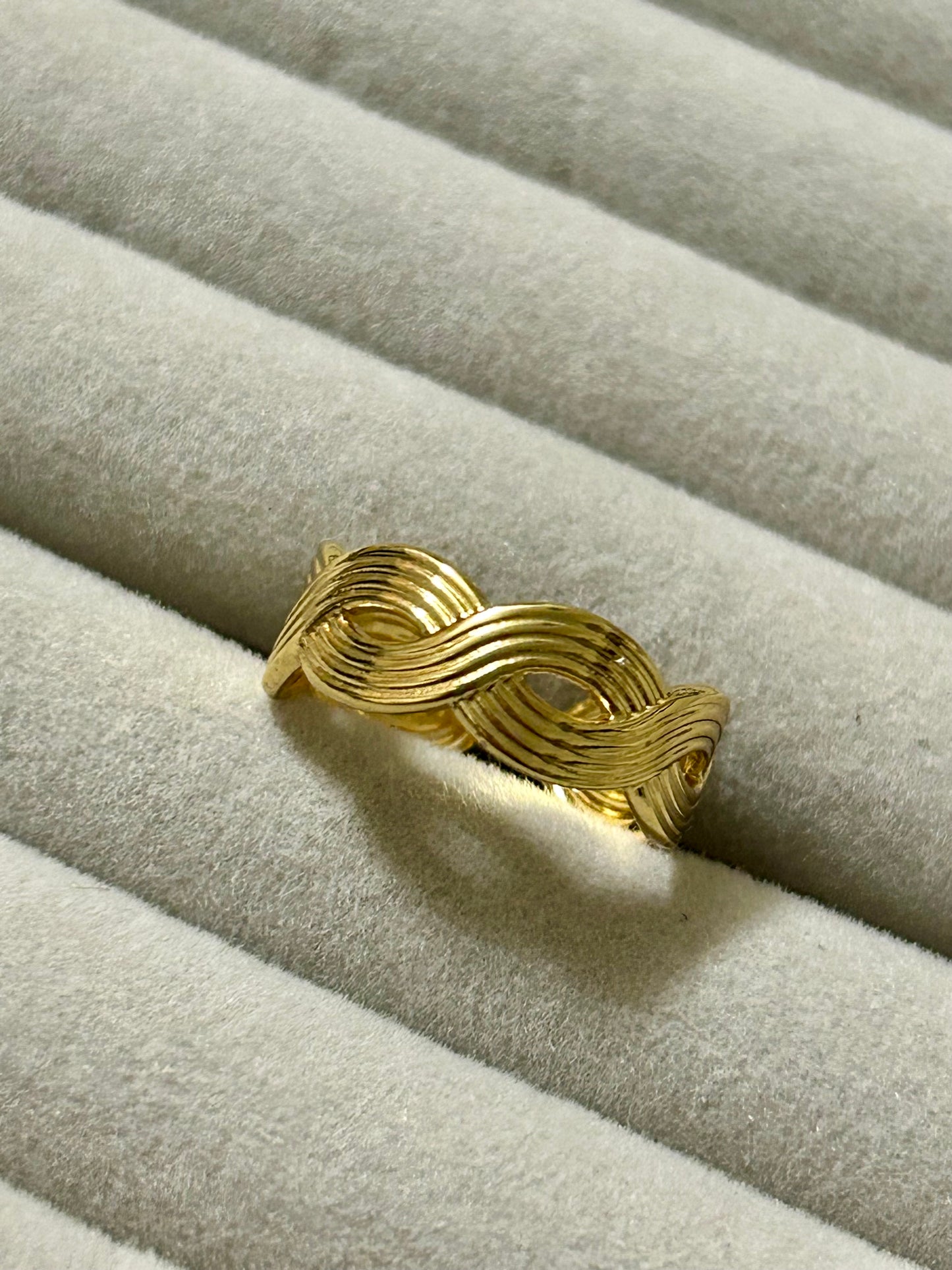 Golden Twist Ring