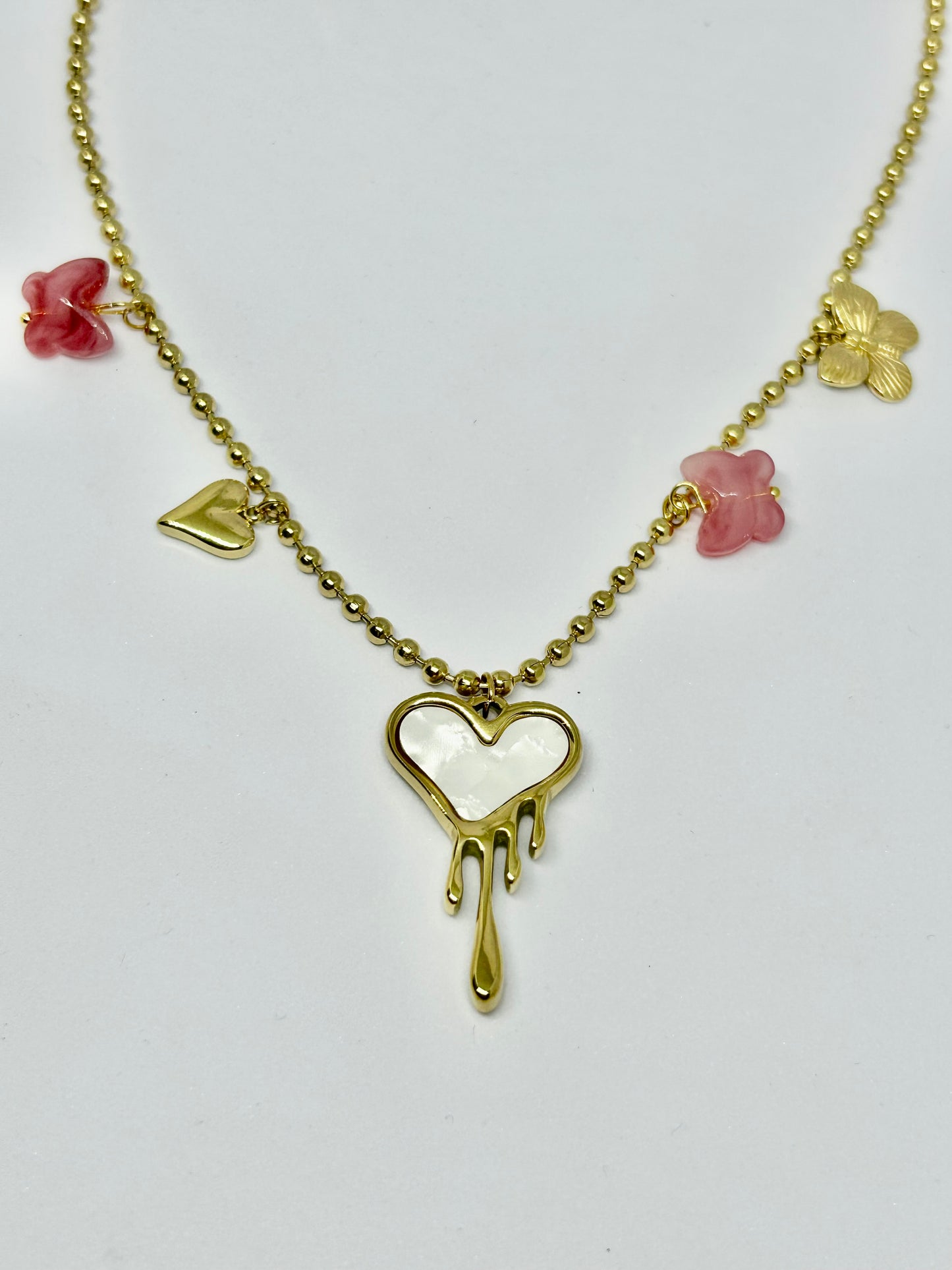 Golden Drip Love Necklace