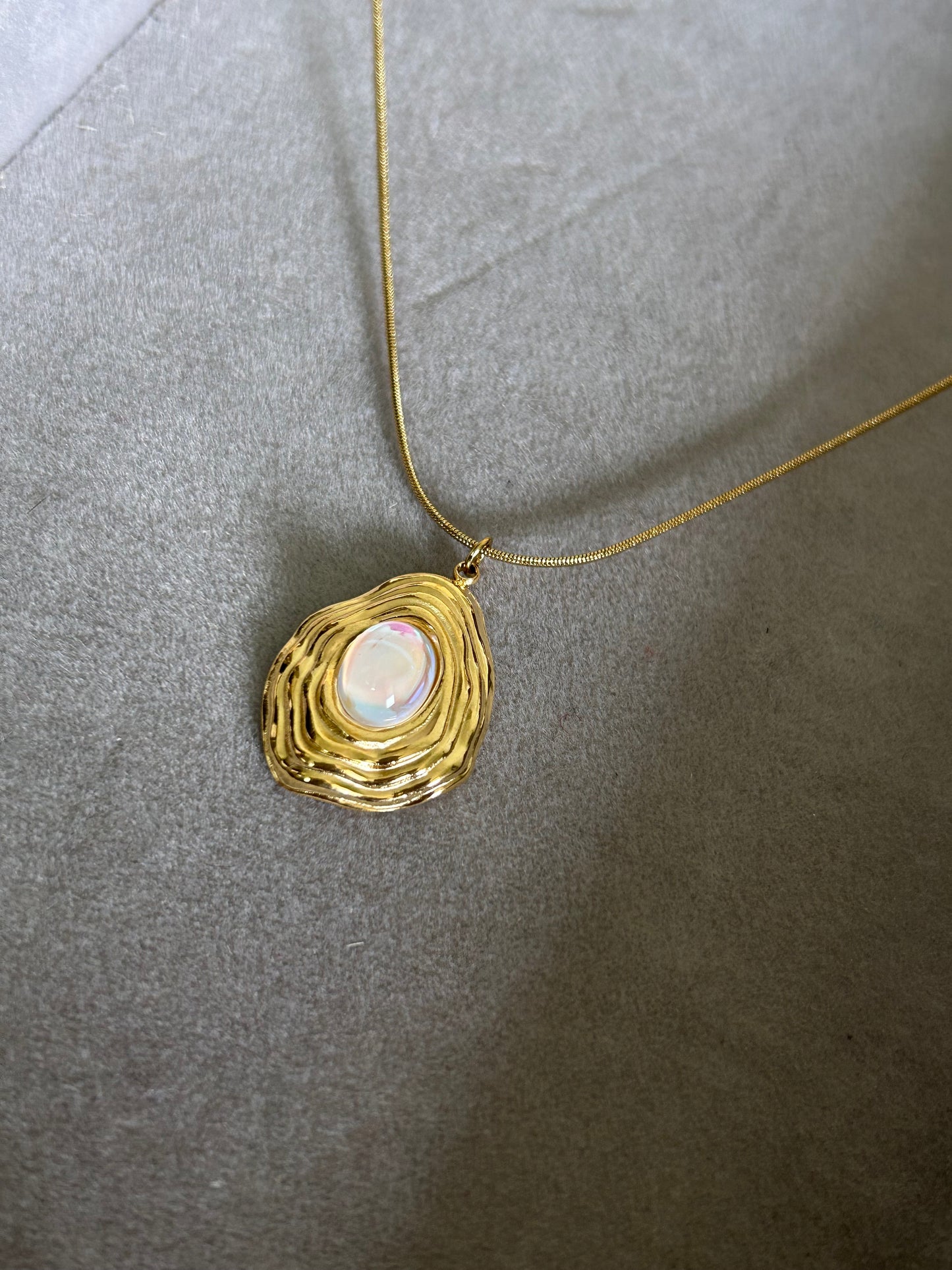 The Moonstone Ripple Necklace