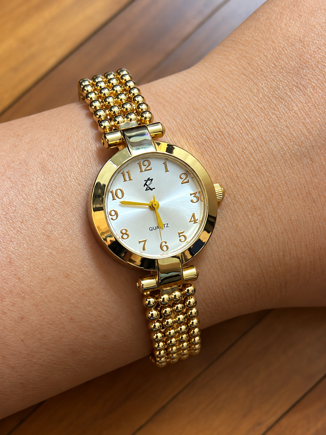 White Beaded Watch