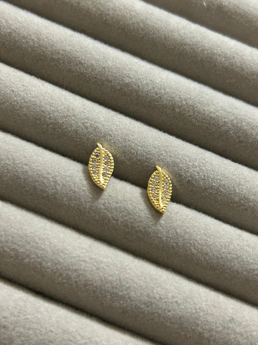 Dainty Leaf Studs