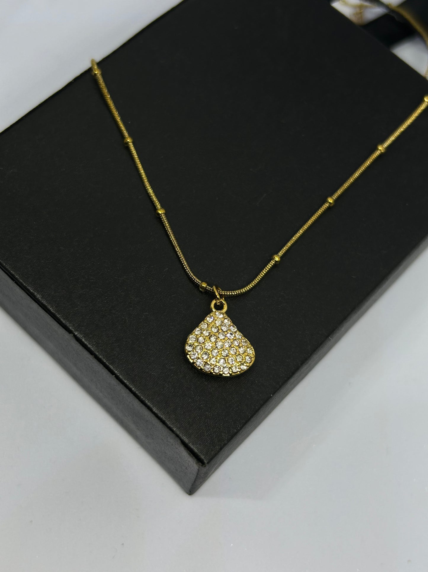 Diamond Shell Necklace