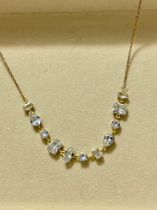 Crushed Diamond Necklacw