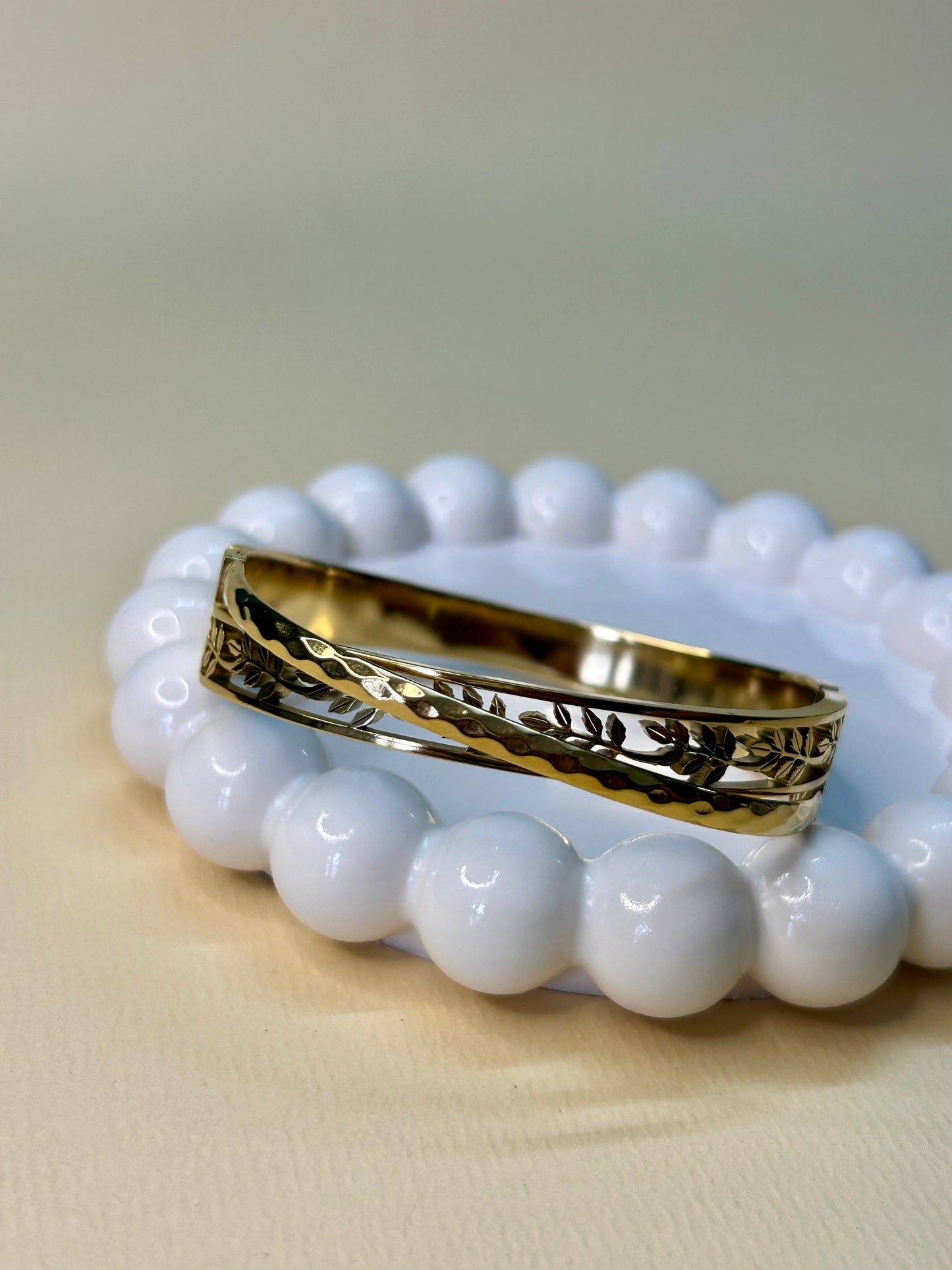 Golden Laurel Bangle