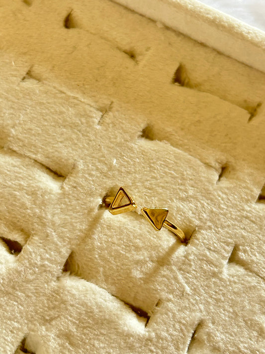 Triangles Adjustable Ring