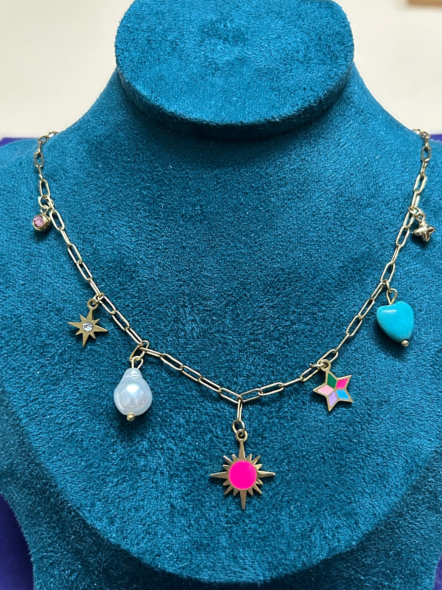 Celestial Dreams Charm Necklace