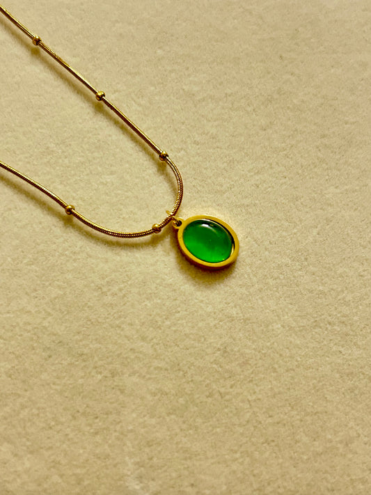 Green Stone Necklace