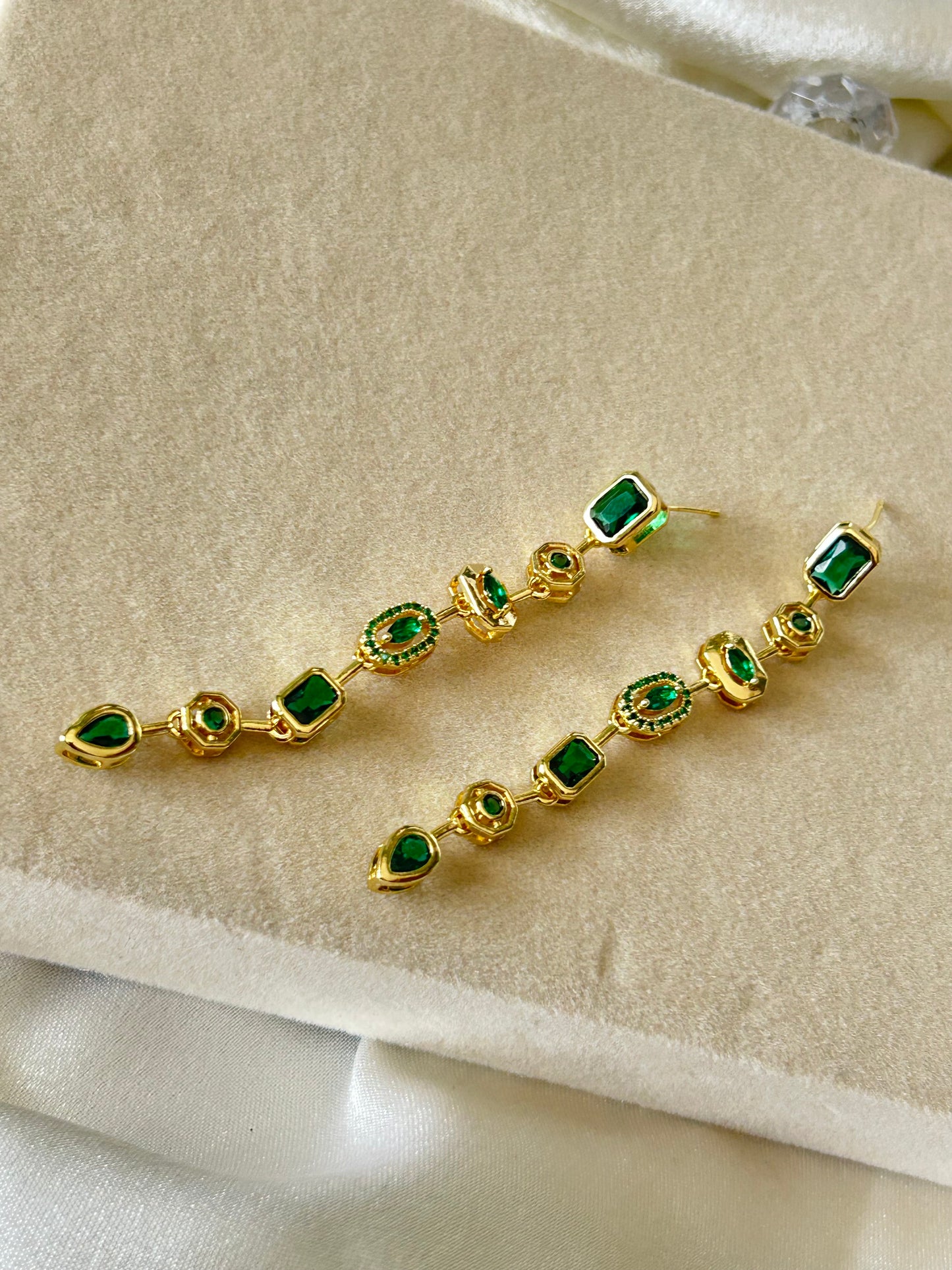 Green Envy Danglers