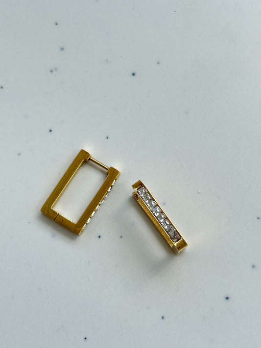 Diamond Hoop Earrings