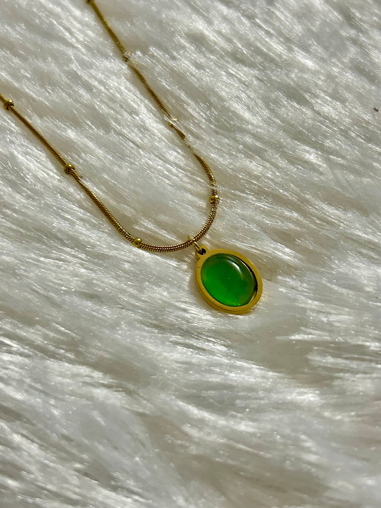 Green Stone Necklace
