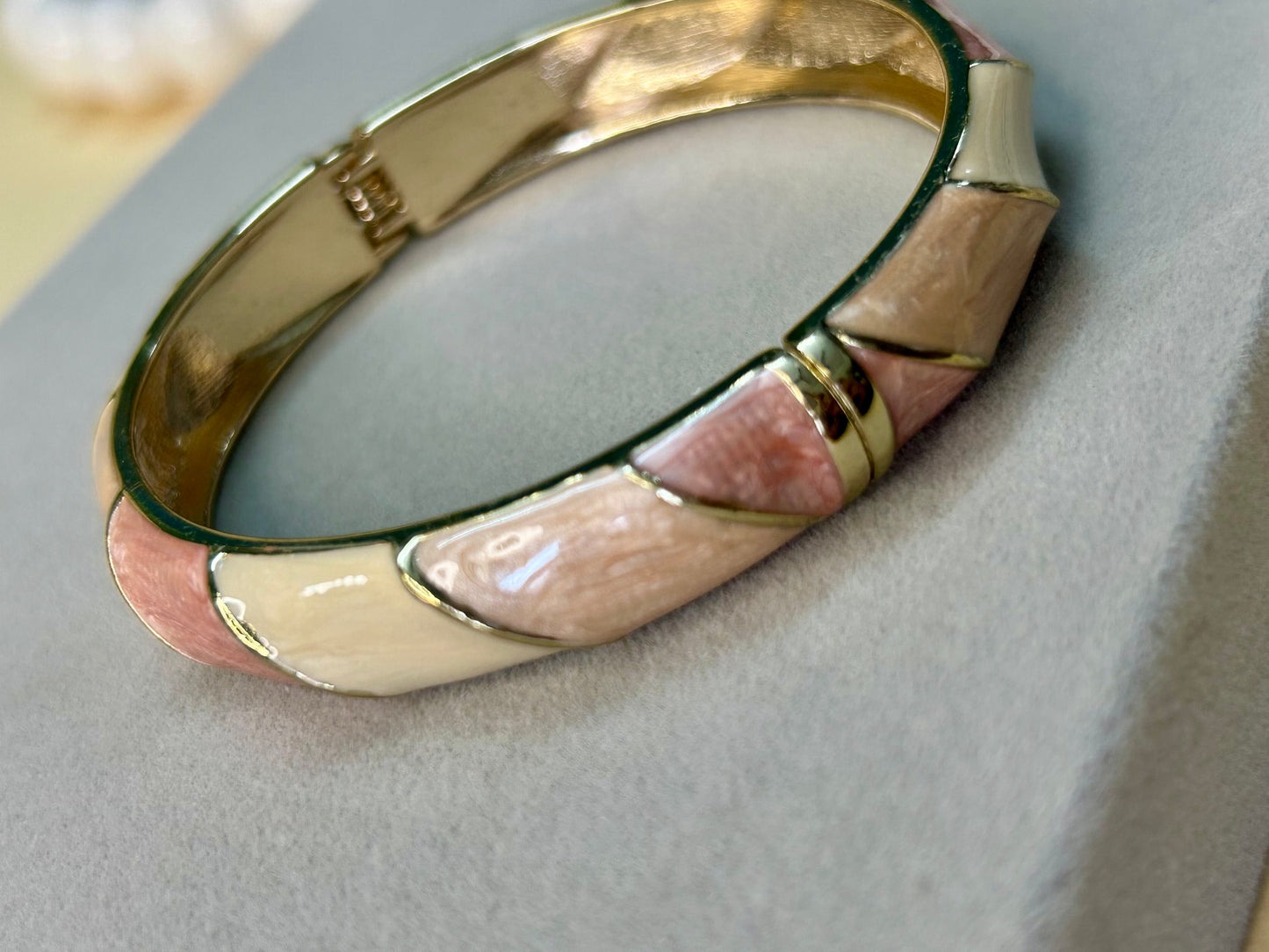 Peach Sorbet Enamel Bangle