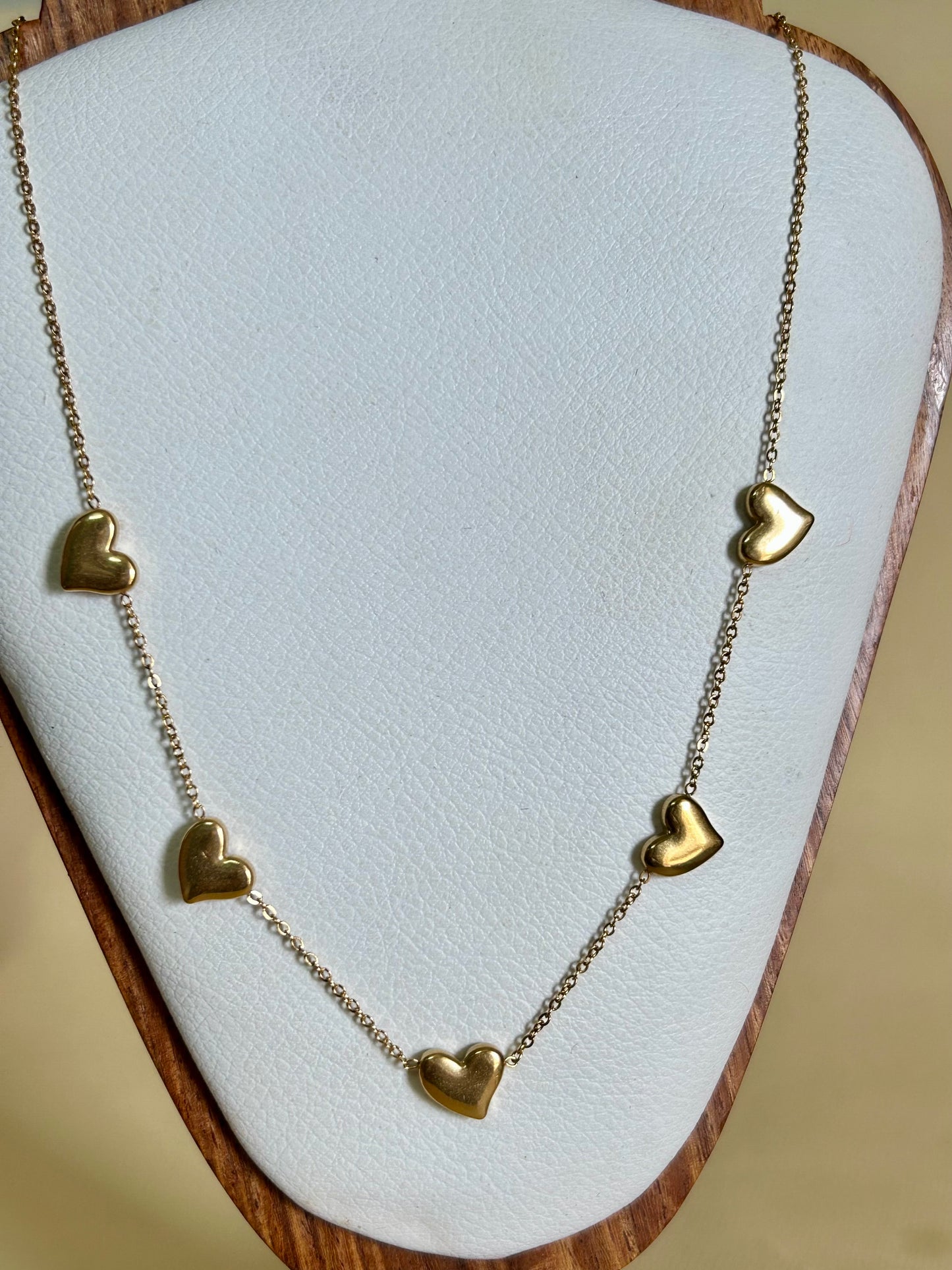 Golden Hearts Necklace