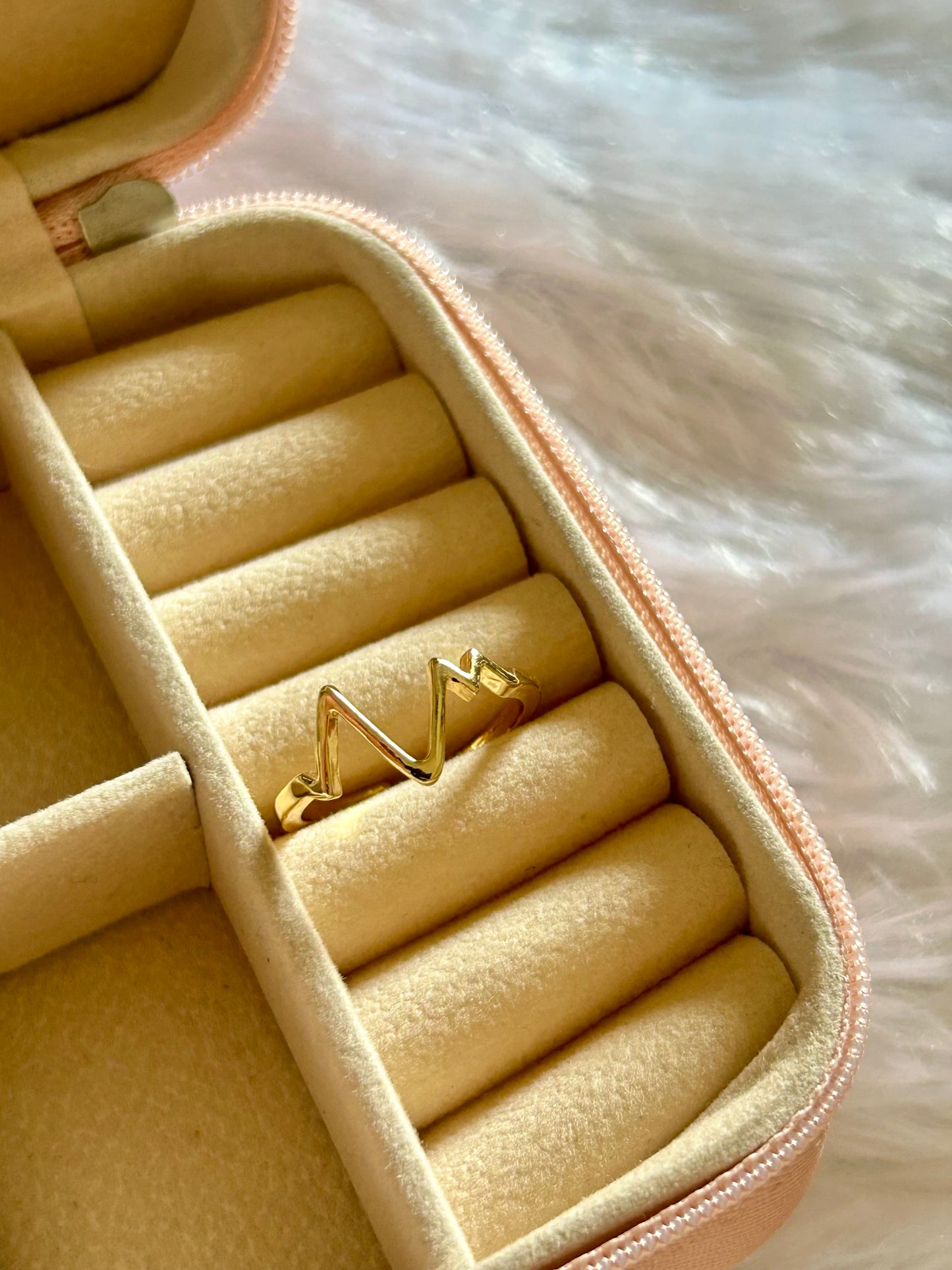 Heartbeats Adjustable Ring