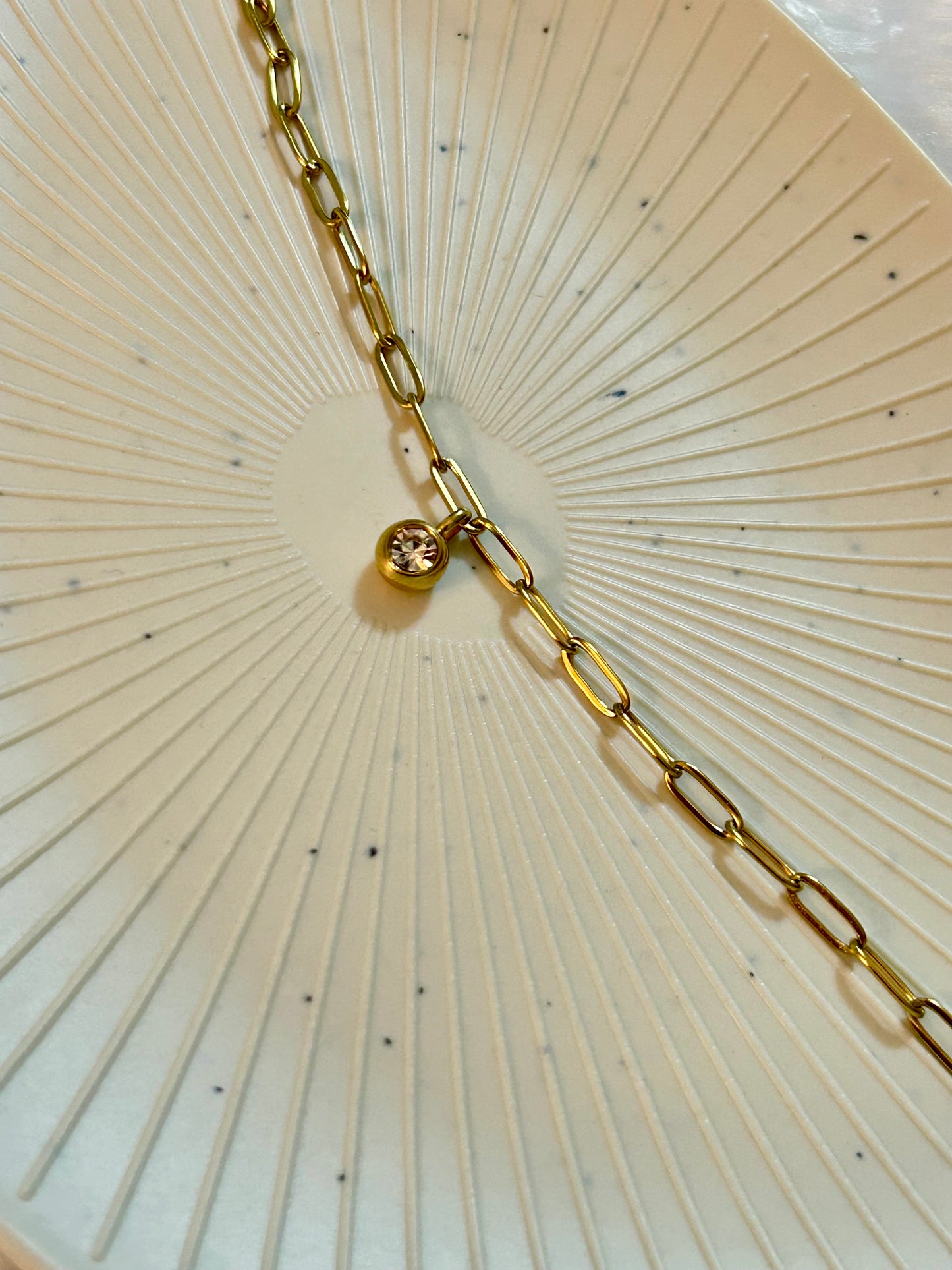 Link Bracelet with Diamond