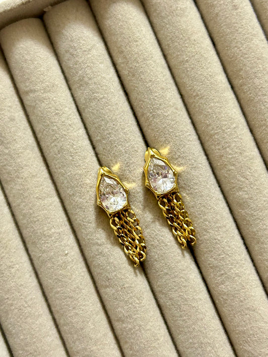 Diamond Chain Earring