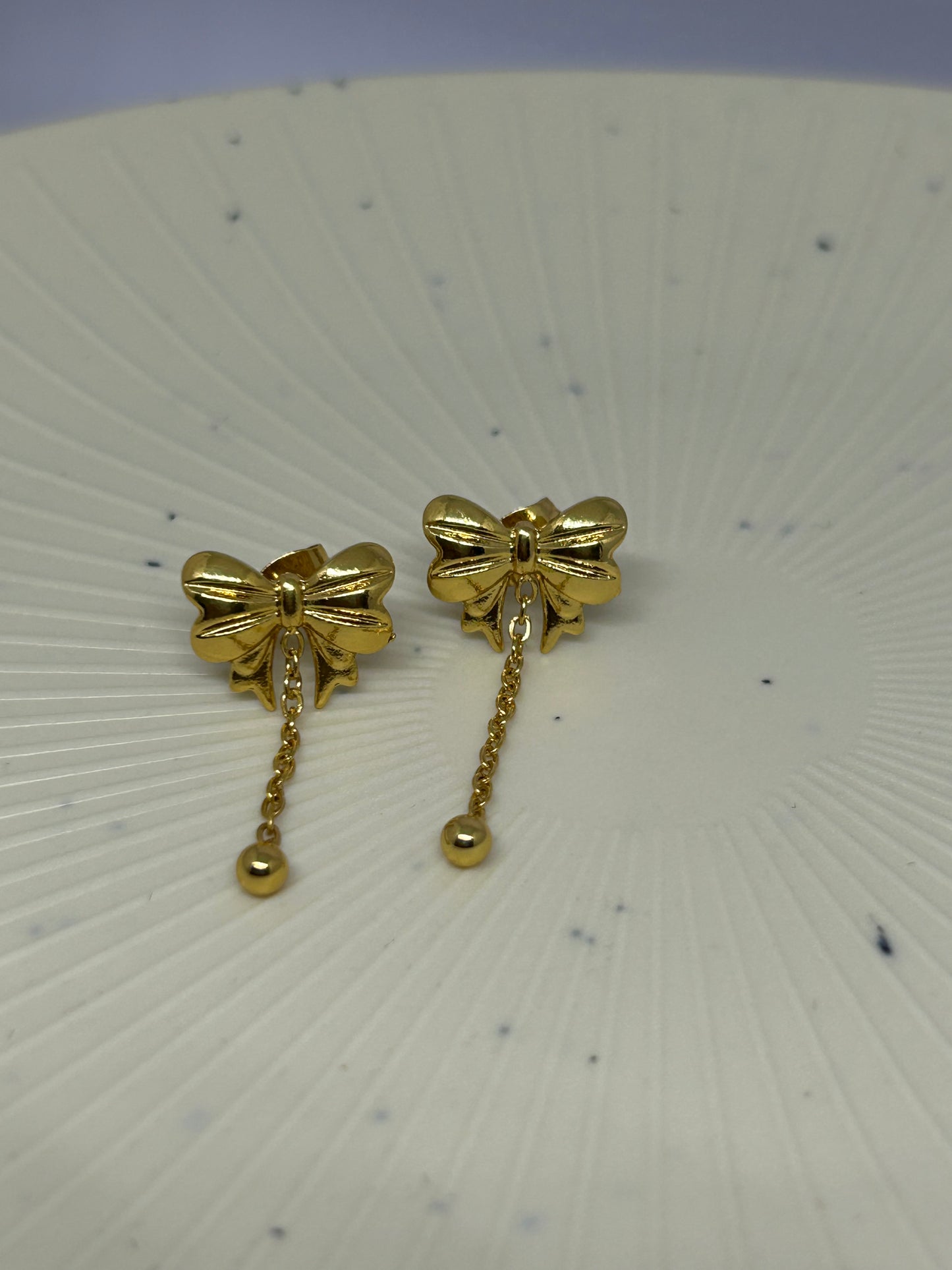 Bow Drop Studs