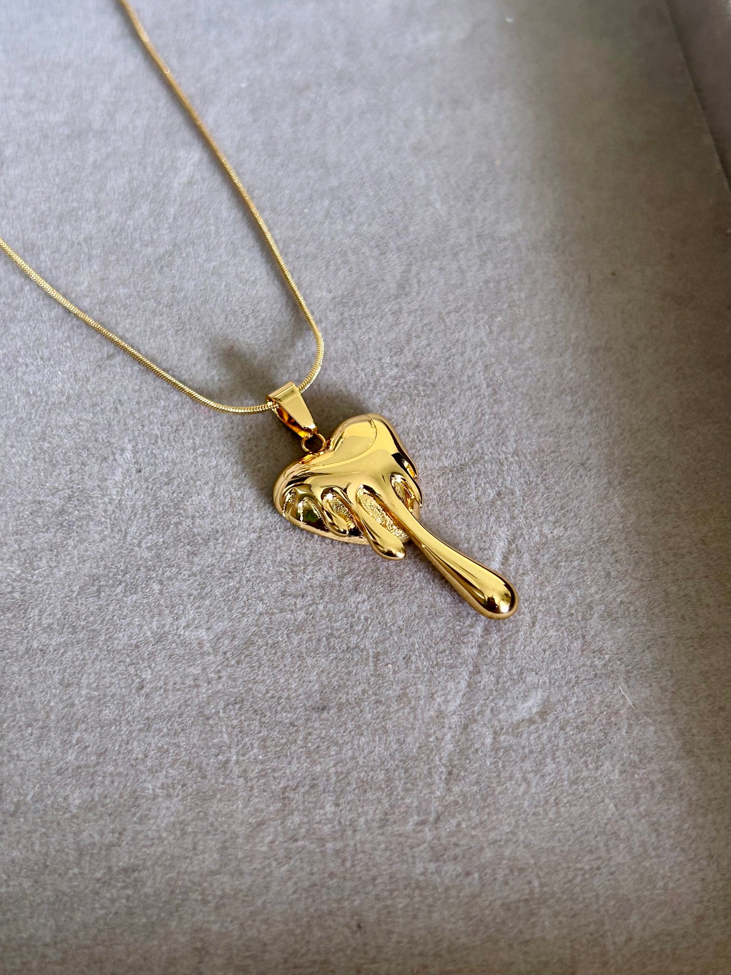 Dripping Heart Necklace