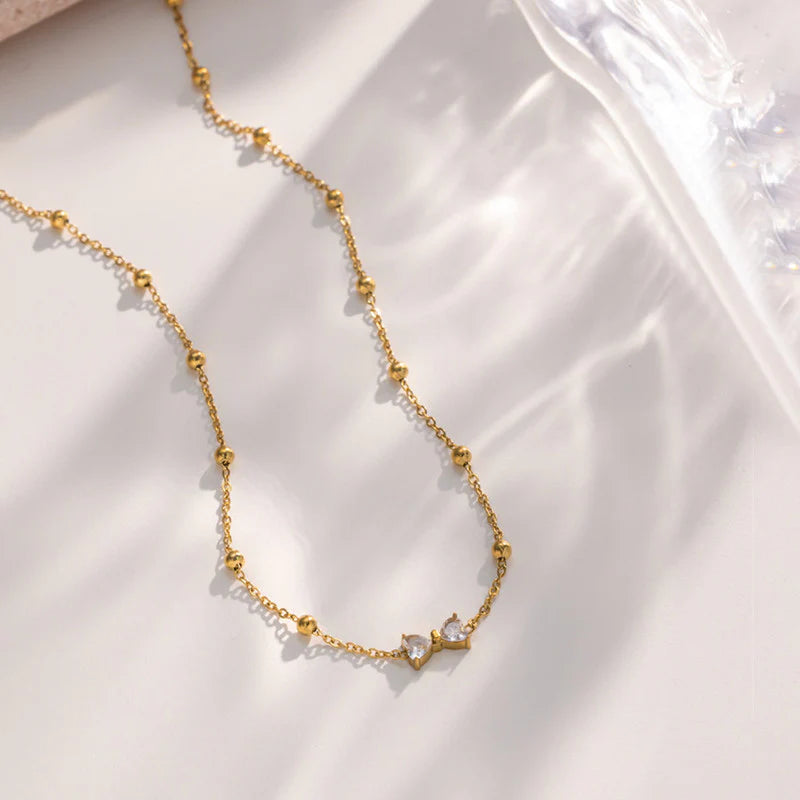 Bow Diamond Necklace
