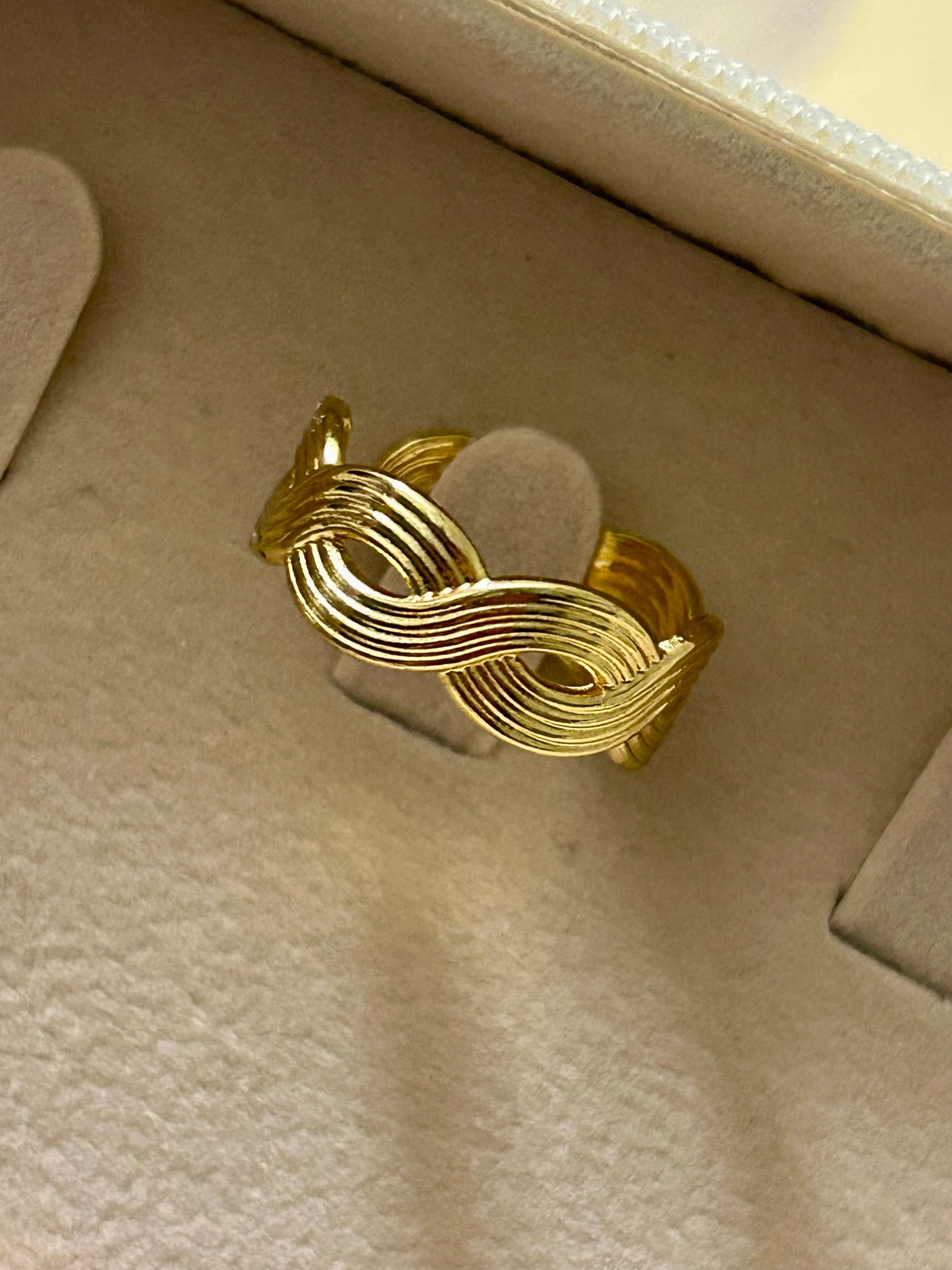 Golden Twist Ring