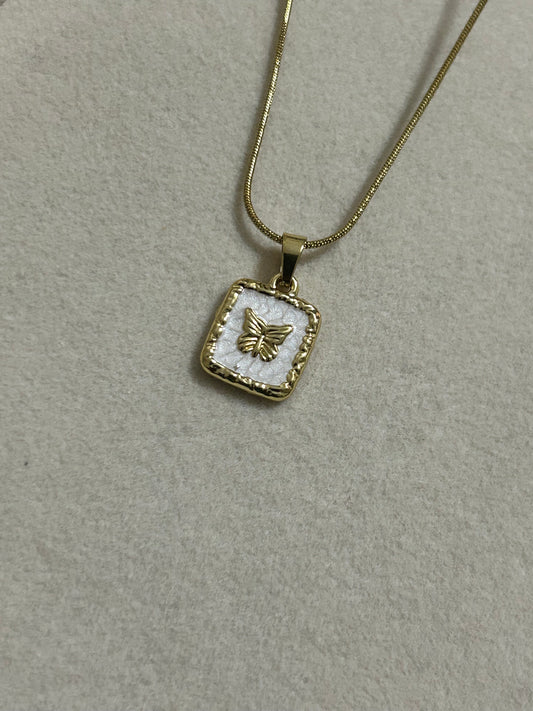 Square Butterfly Necklace