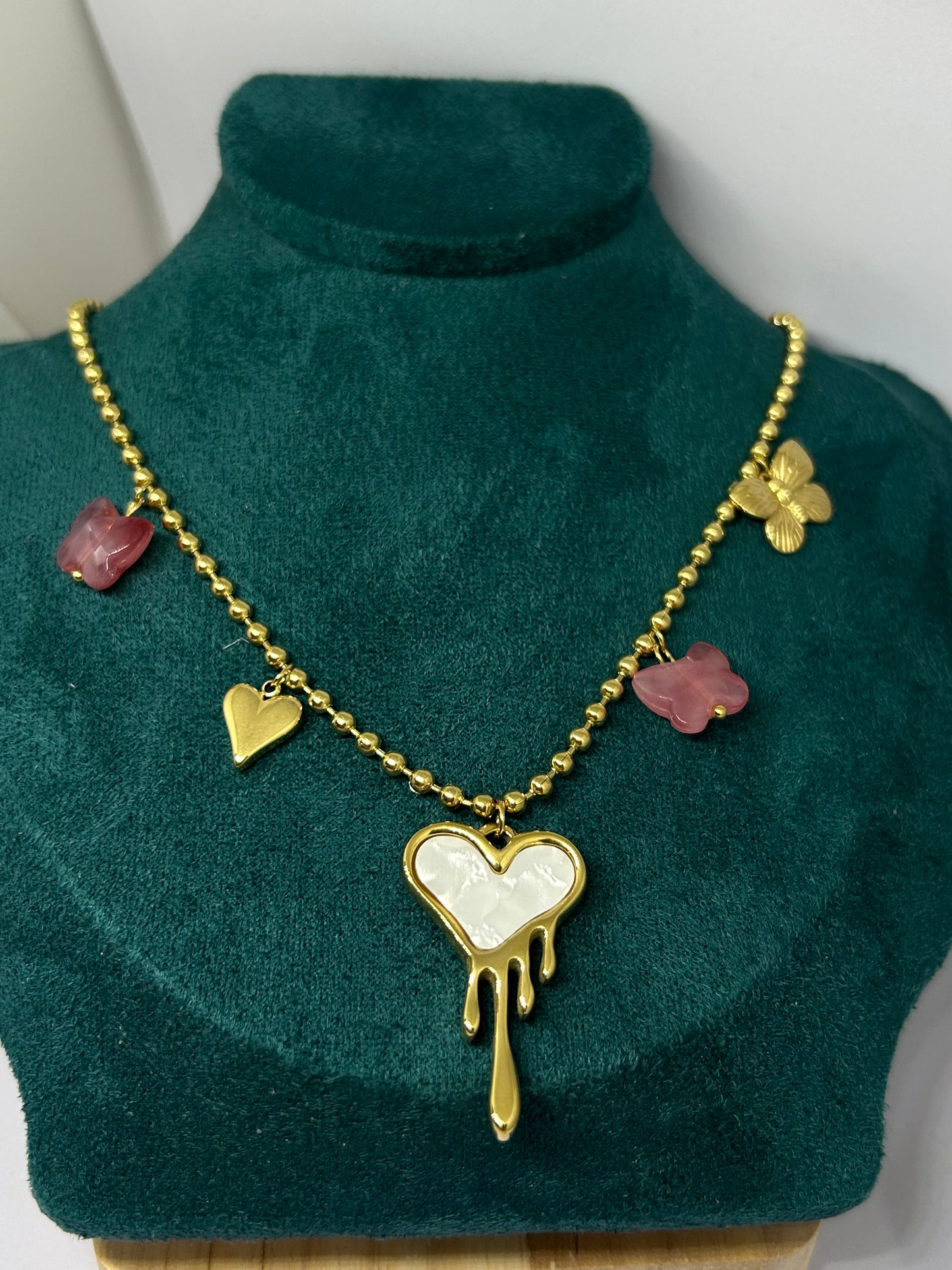 Golden Drip Love Necklace