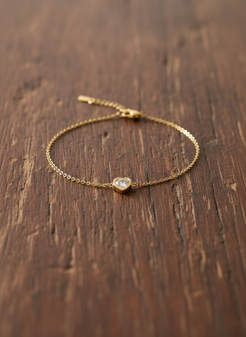 Diamond Heart Bracelet