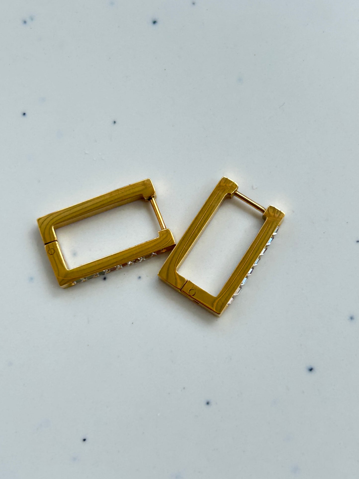 Diamond Hoop Earrings