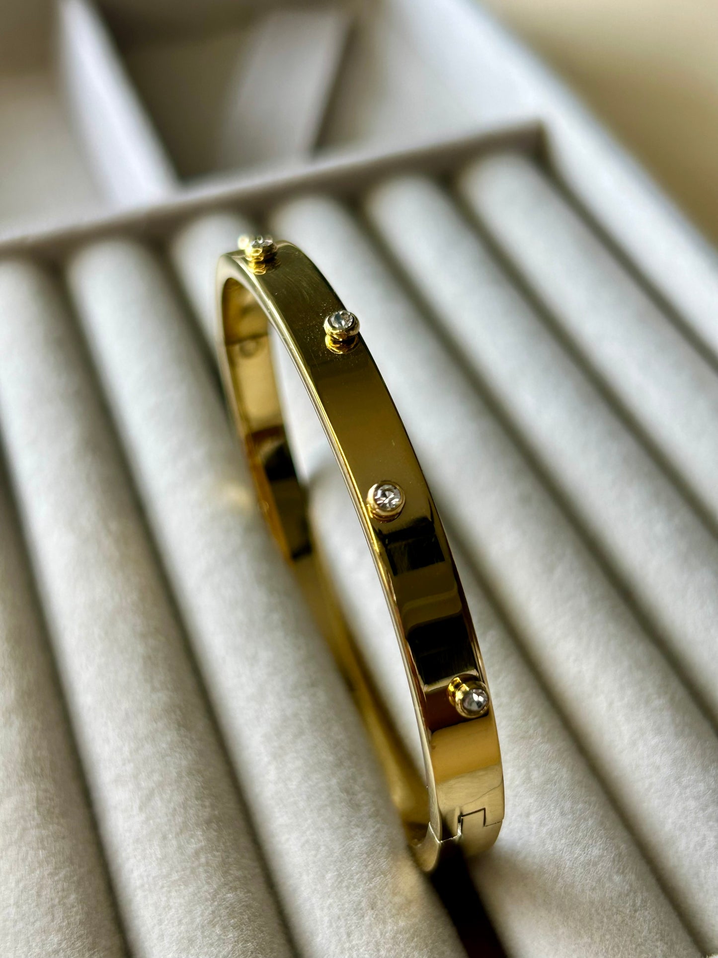 Luxe Sparkle Stud Bangle