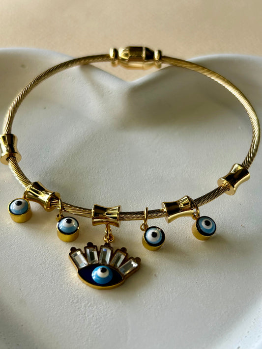 Evil Eye Luxe Charm Bracelet