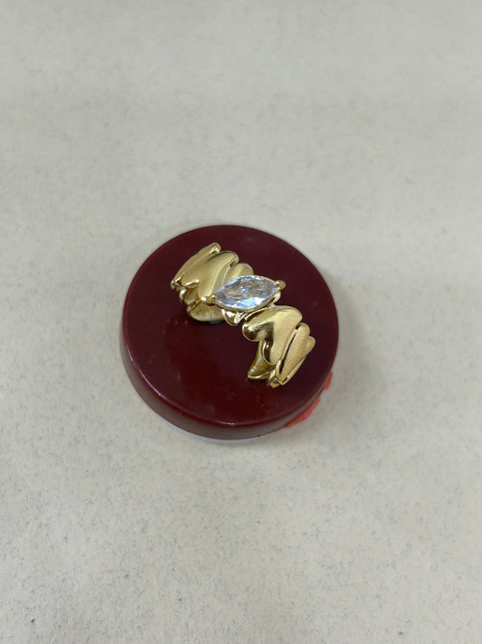 Crystal Heart Band Ring