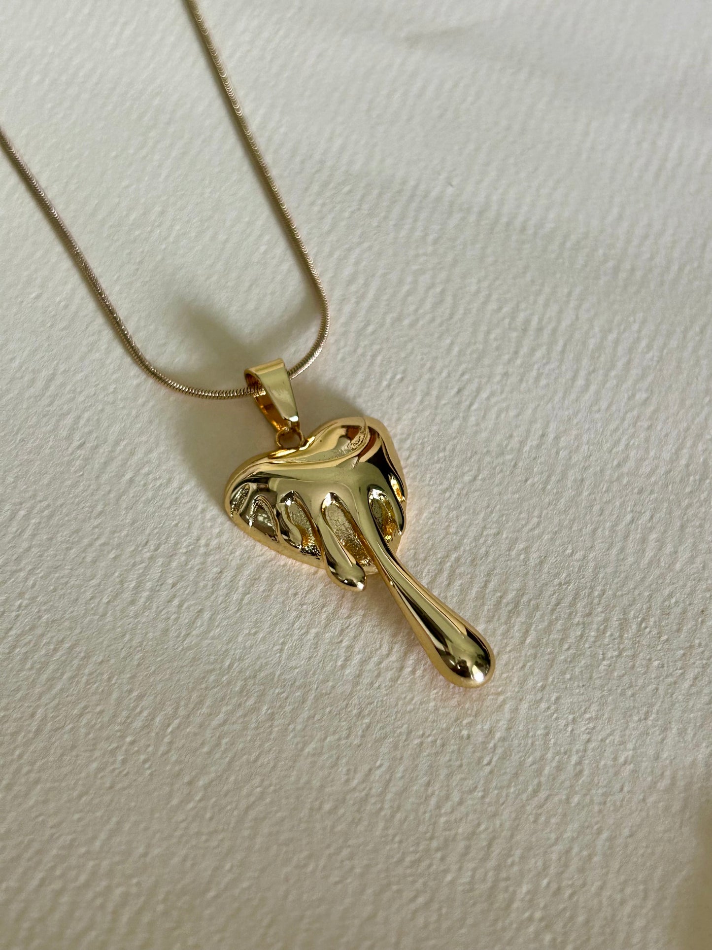 Dripping Heart Necklace
