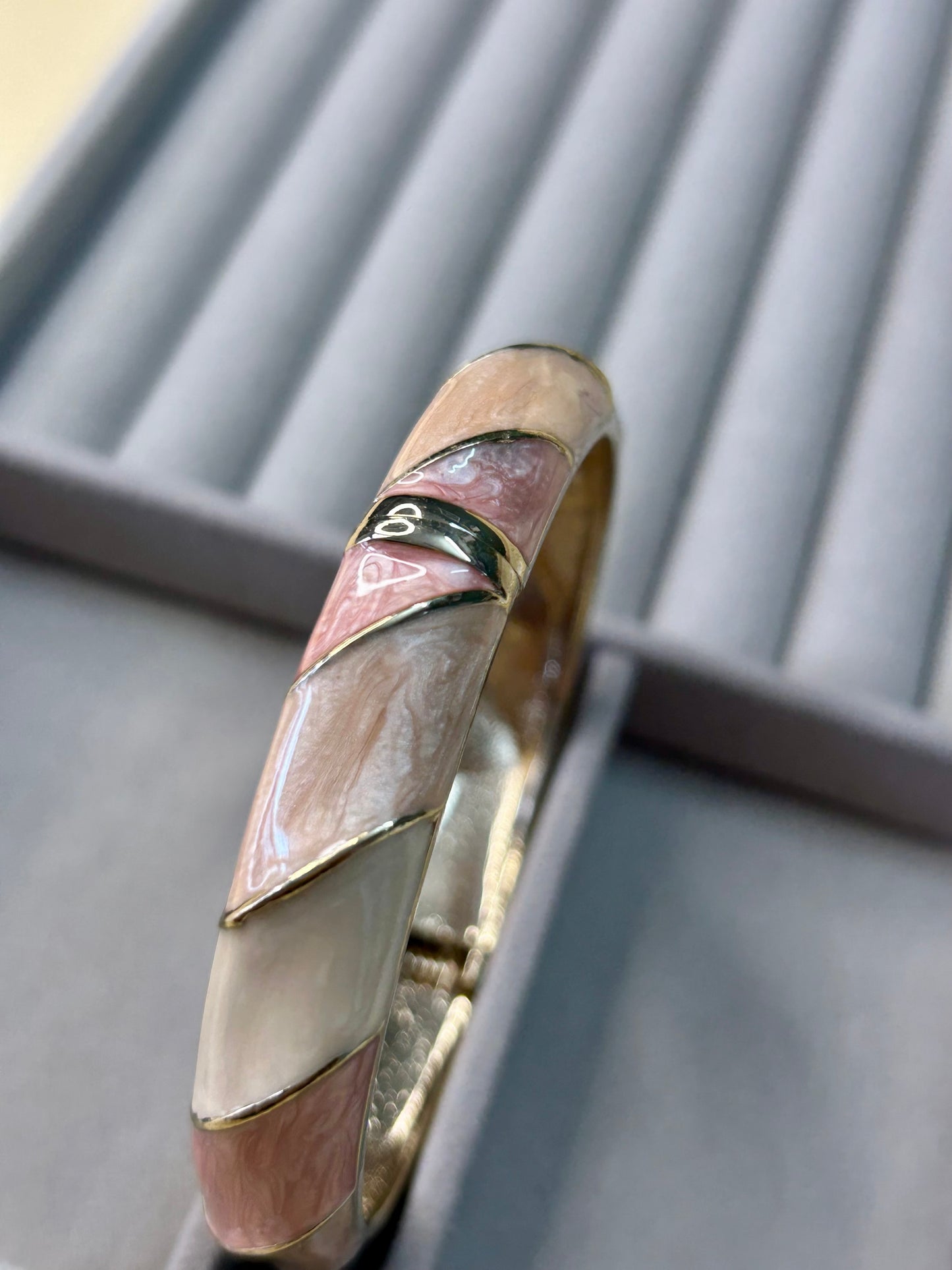Peach Sorbet Enamel Bangle