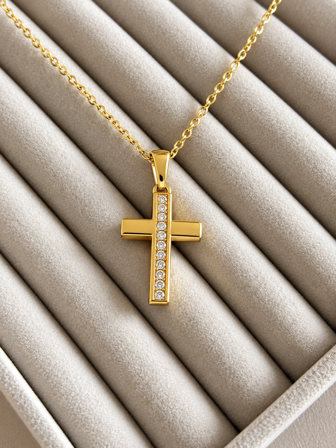 Crystal Cross Necklace