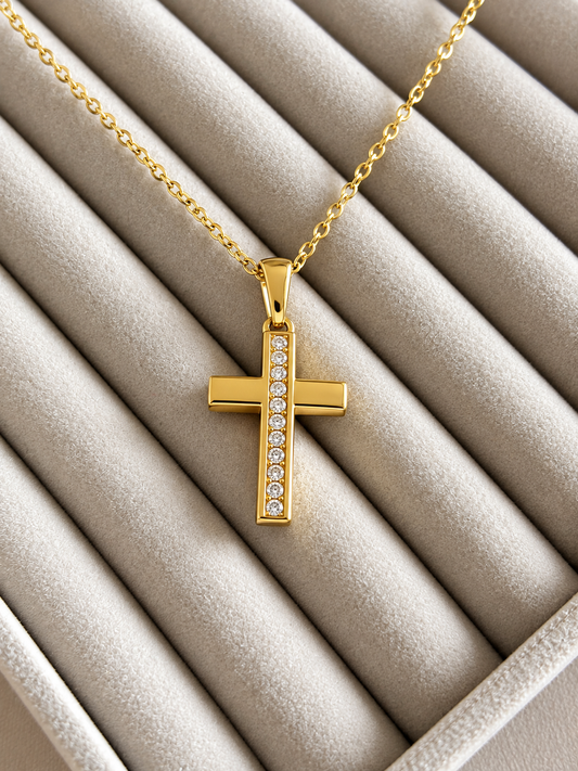 Crystal Cross Necklace