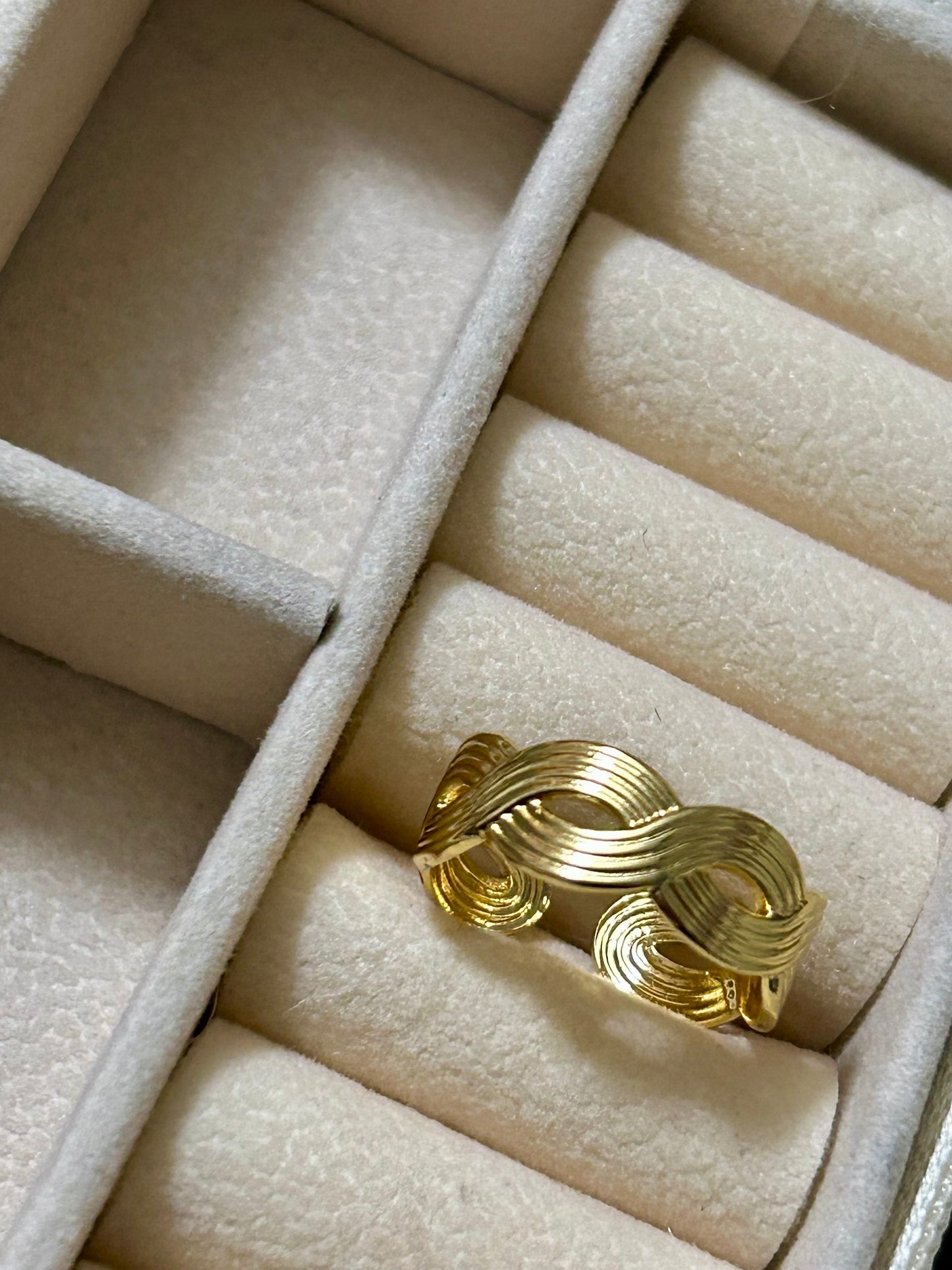 Golden Twist Ring
