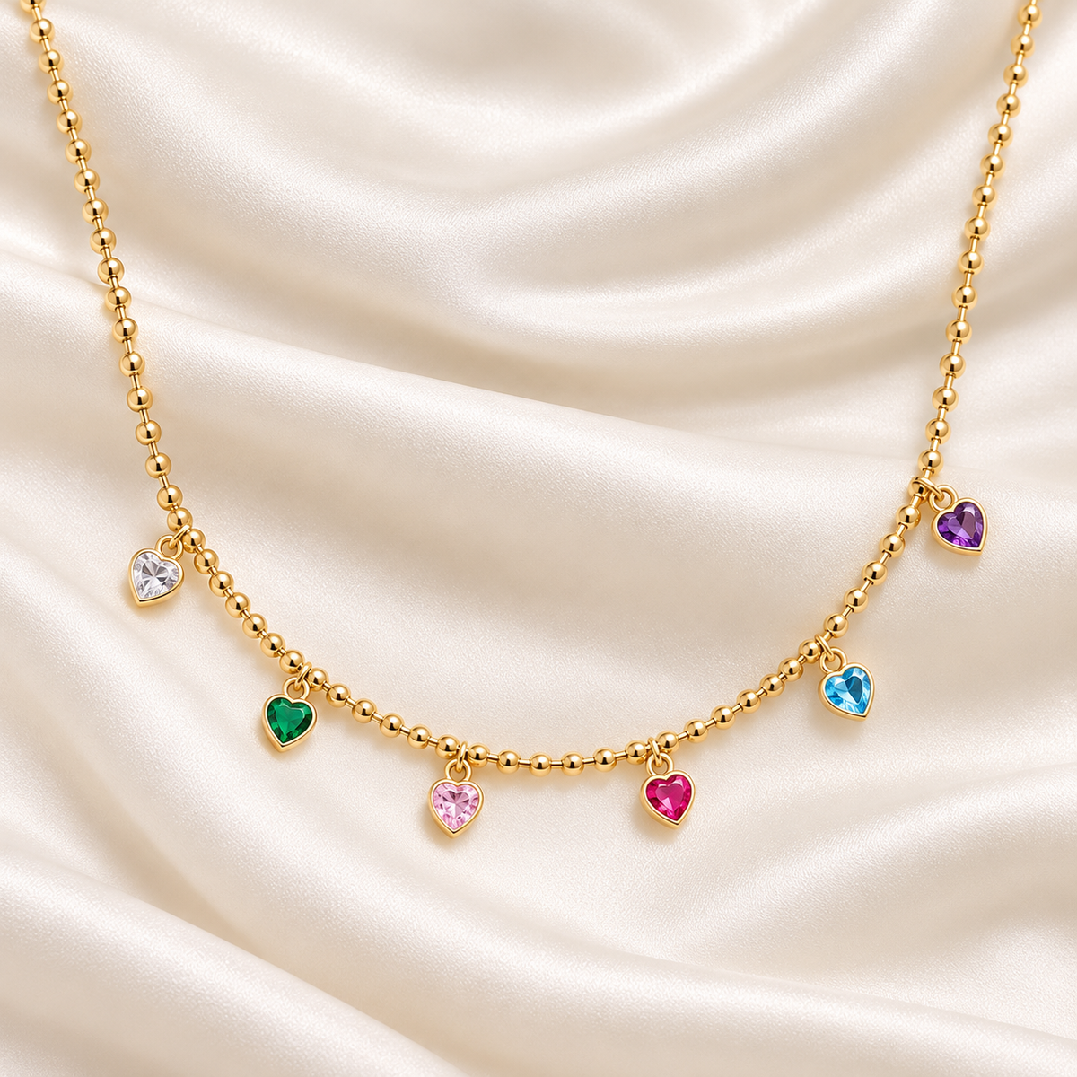Rainbow Heart Necklace