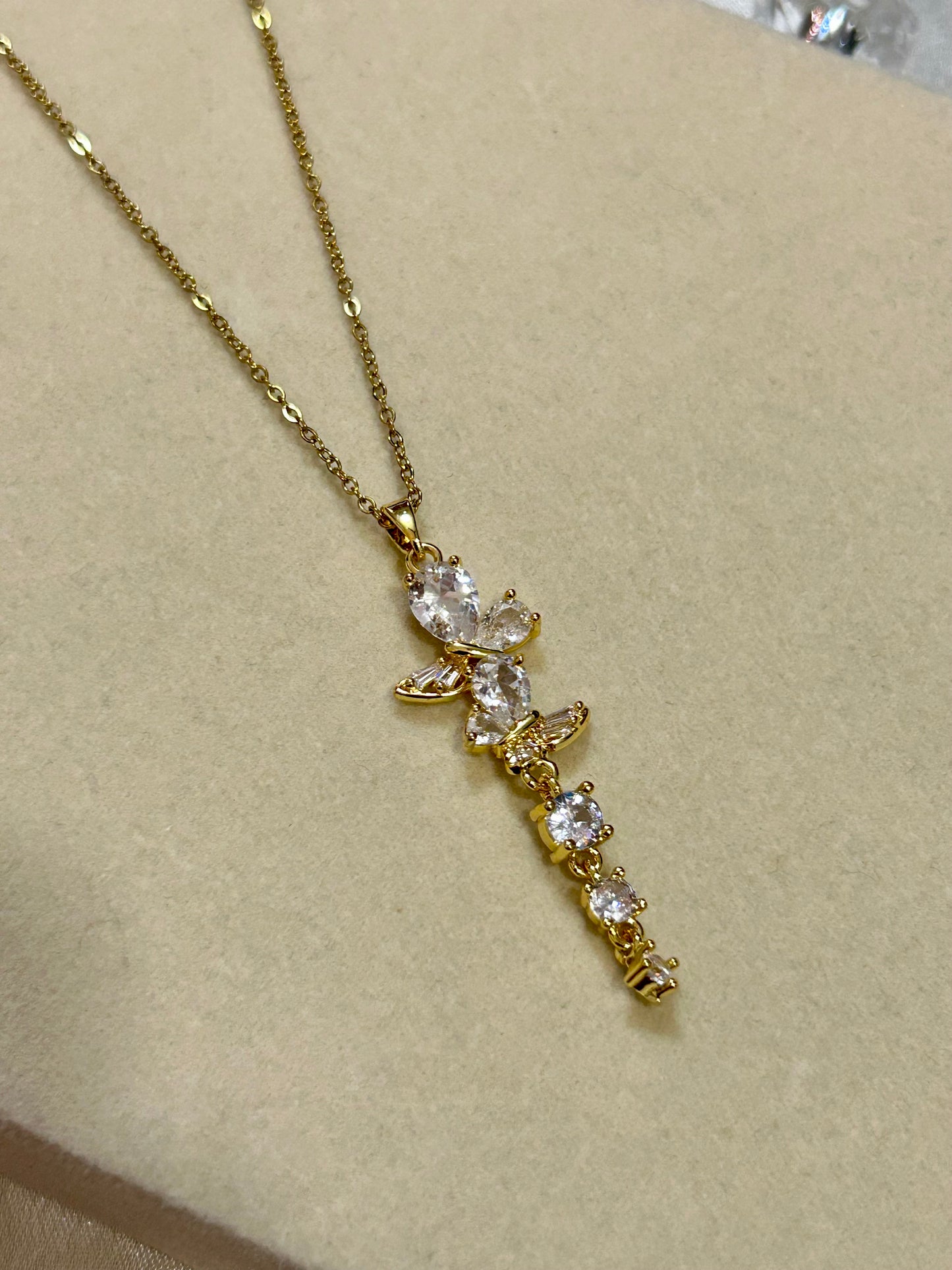 Butterfly Lariat Necklace
