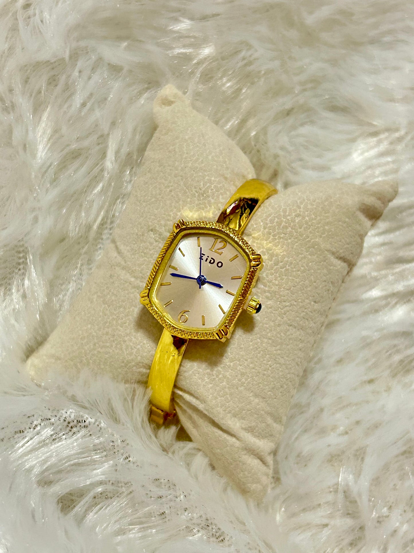 Cushion Kada Style Watch(White Dial)