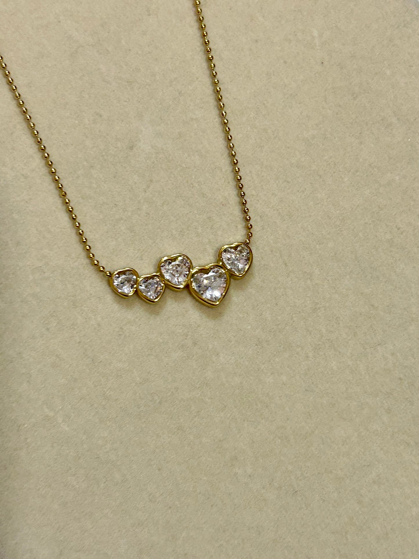 Solid Hearts Necklace