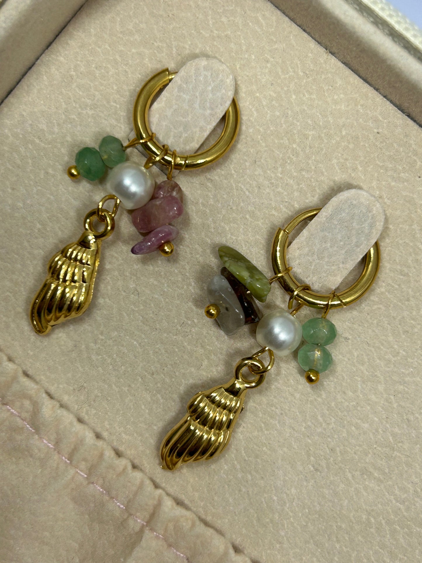 Shell and Pearl Huggies