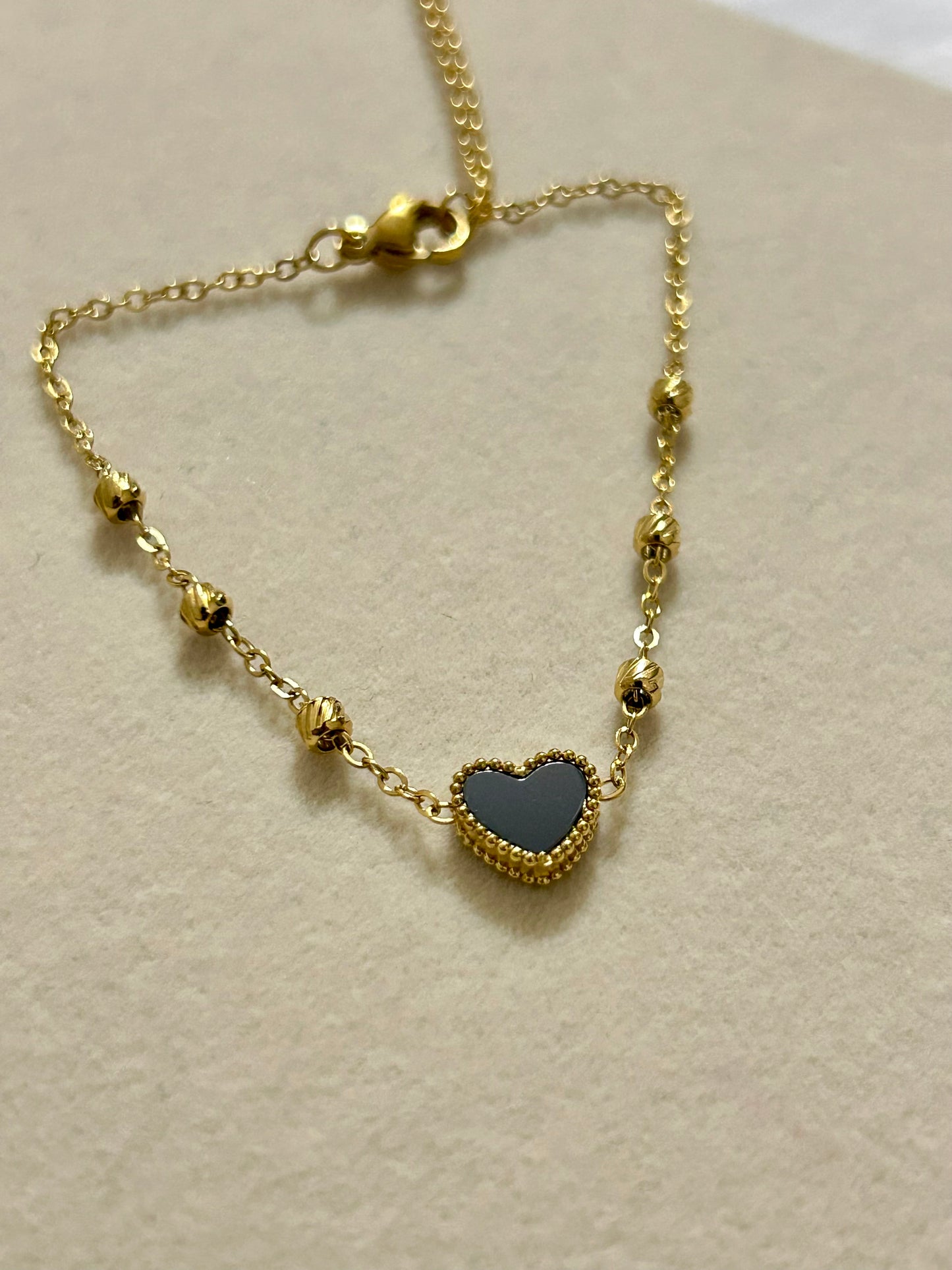 Black Heart Bracelet